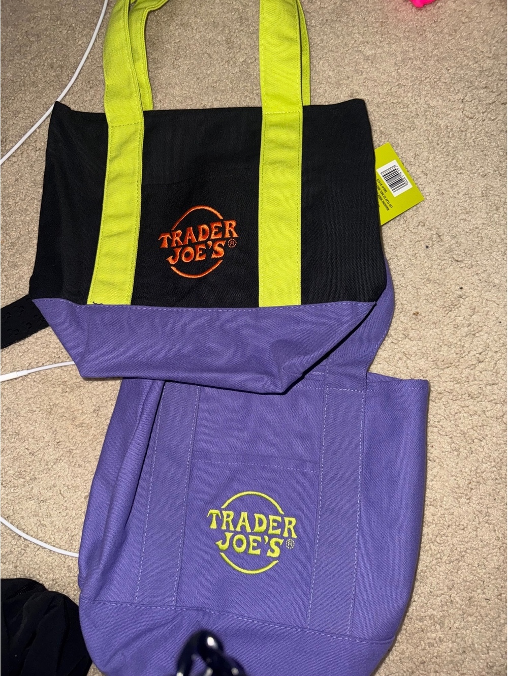 Trader Joe’s Halloween mini tote bags set of 2
